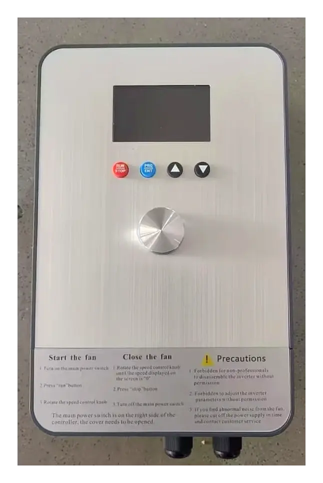 Ayzair HVLS VFD inverter controller with LED display